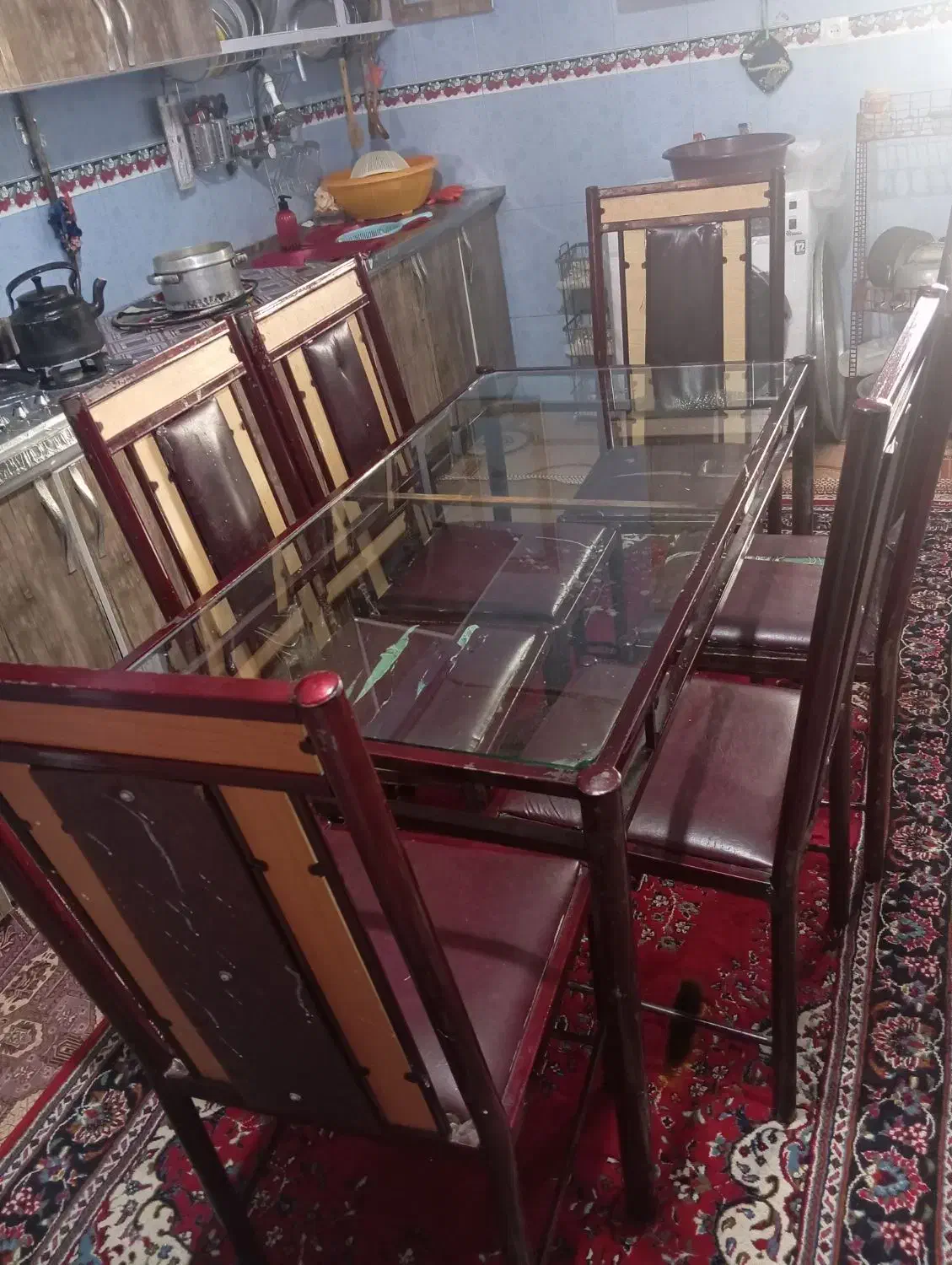 میز صندلی 6نفره|میز و صندلی غذاخوری|دهدشت, |دیوار