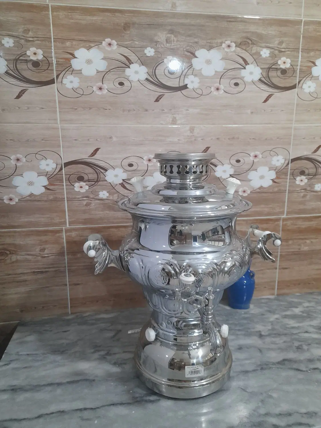 سماور|سماور، چای‌ساز، قهوه‌ساز|بهار, |دیوار