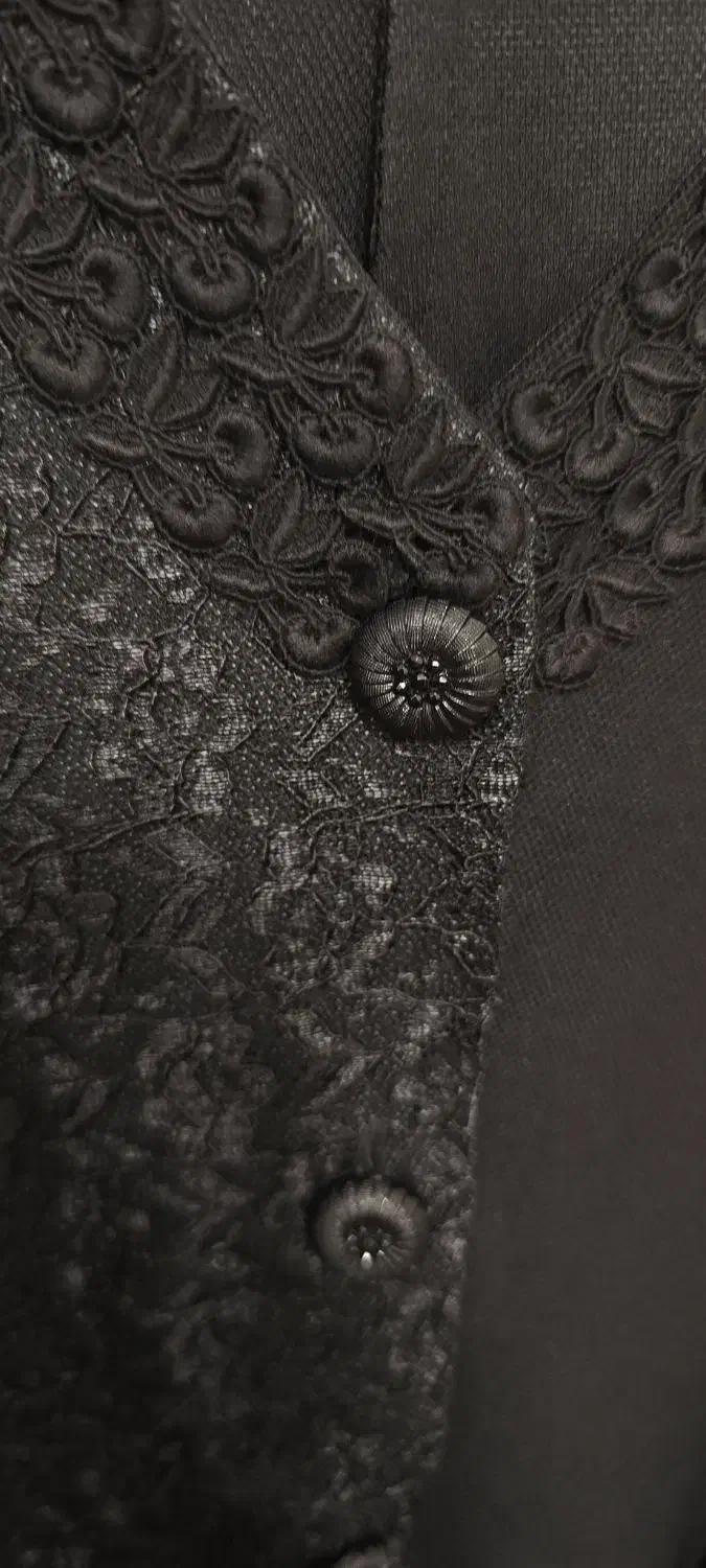 دو مدل مانتو زنانه کاملا نو مشکی شیک مجلسی|لباس|تهران, دبستان|دیوار