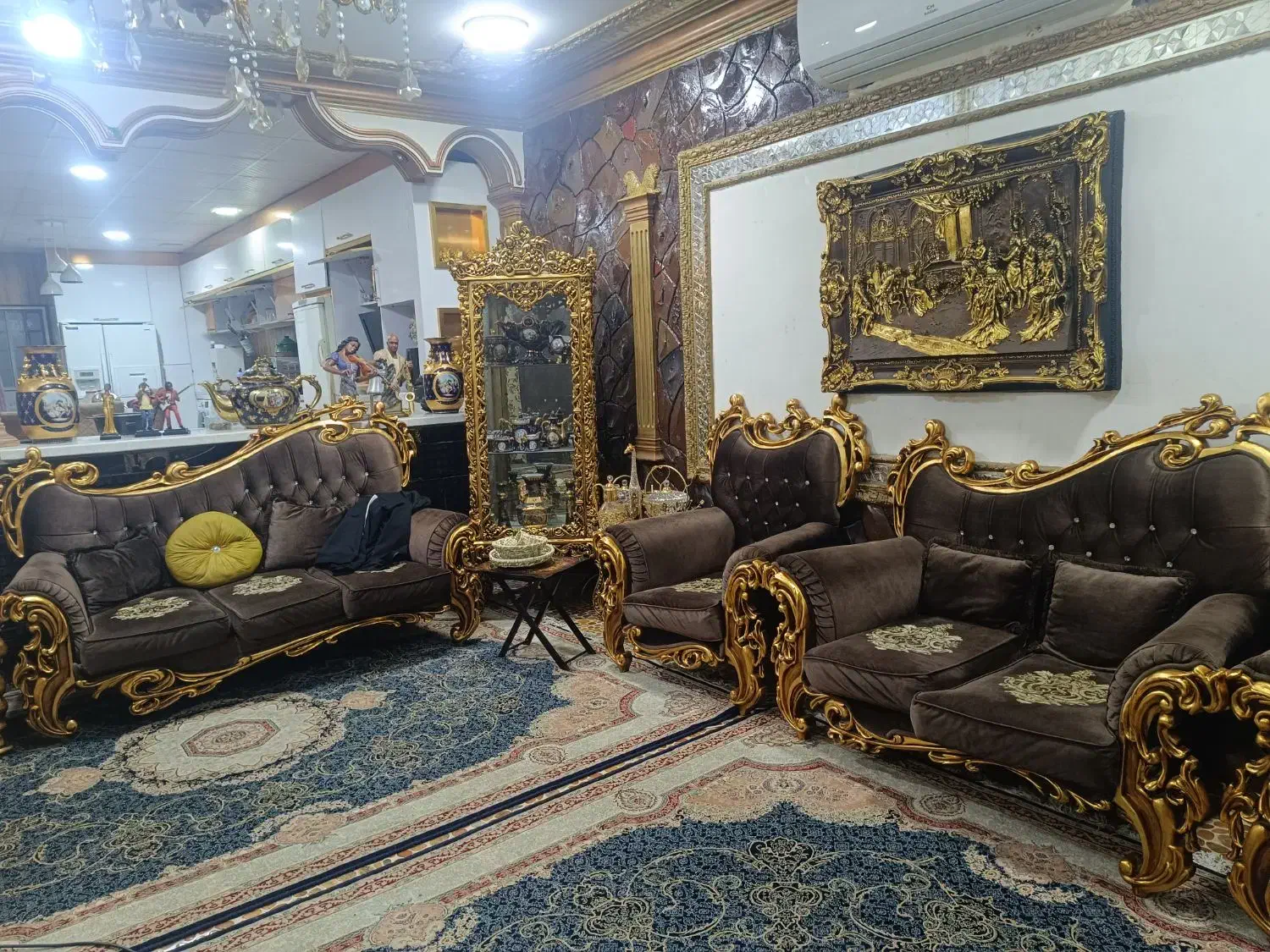 یک دست مبل ۸ نفره|مبلمان خانگی و میز عسلی|بندر ماهشهر, |دیوار