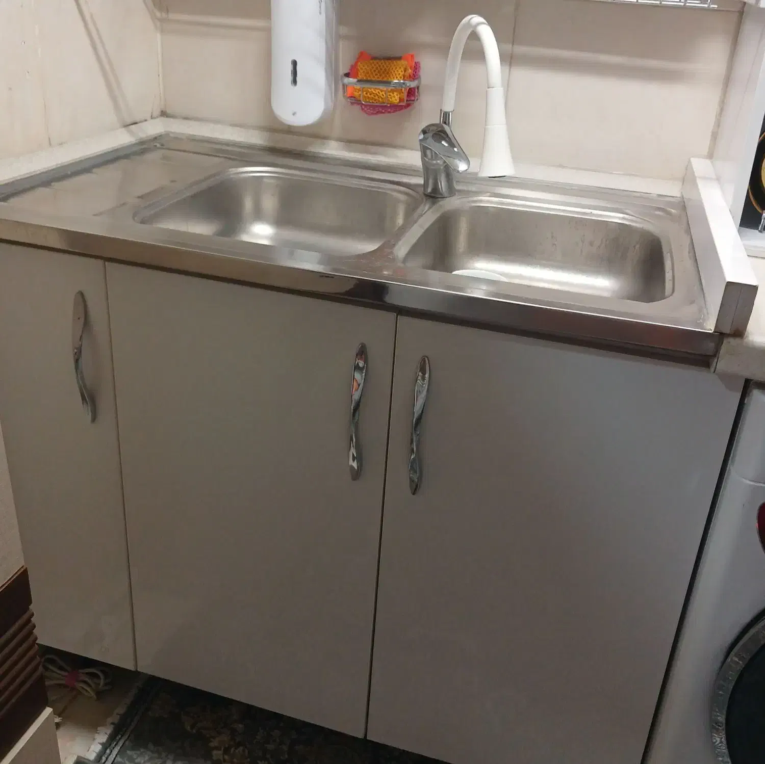 سینک دوقلو و کابینت ظرفشویی و باکس ظرف|مصالح و تجهیزات ساختمان|تهران, ائمه اطهار|دیوار