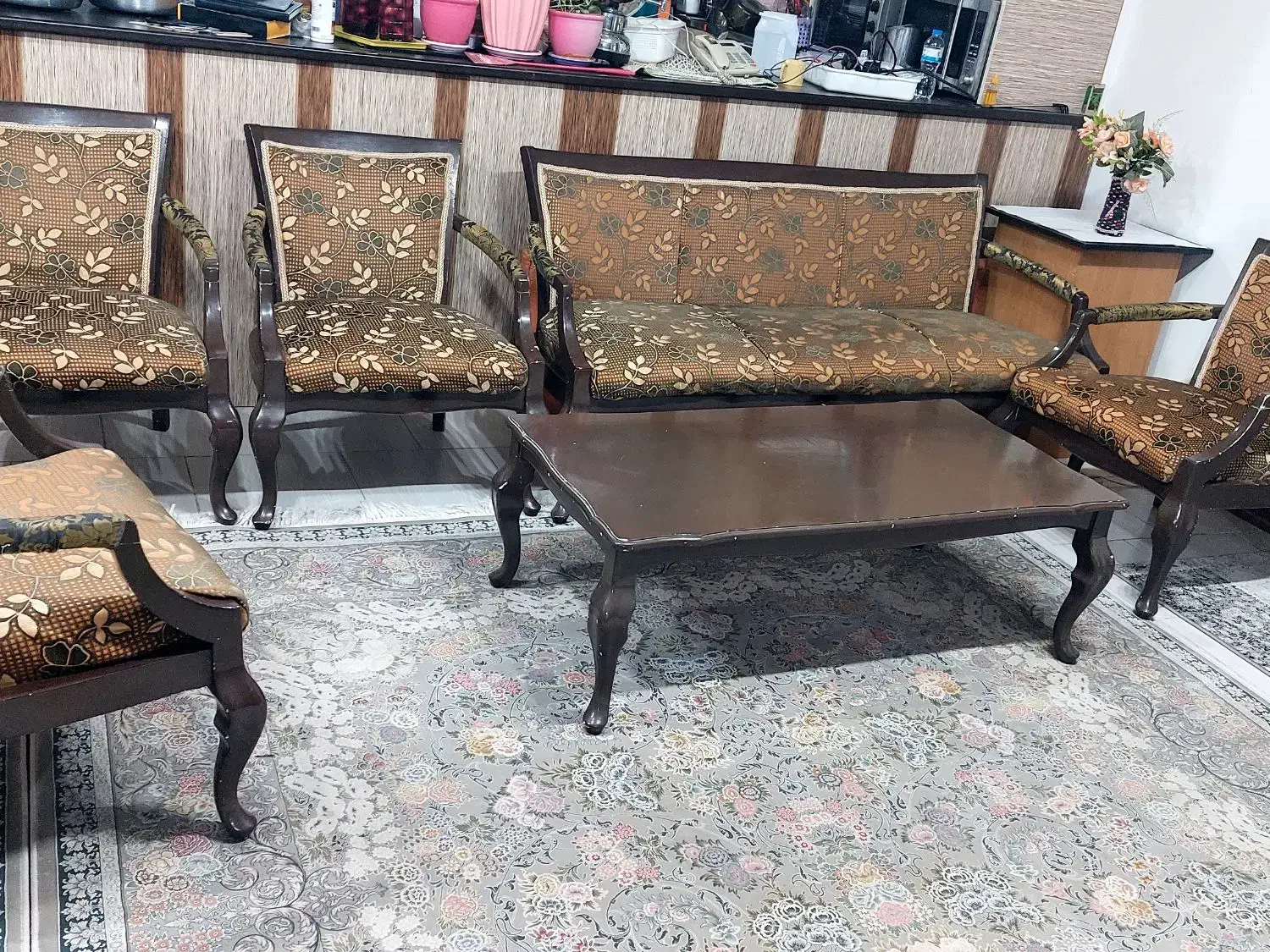 مبل هفت نفره|مبلمان خانگی و میز عسلی|مشکیندشت, |دیوار