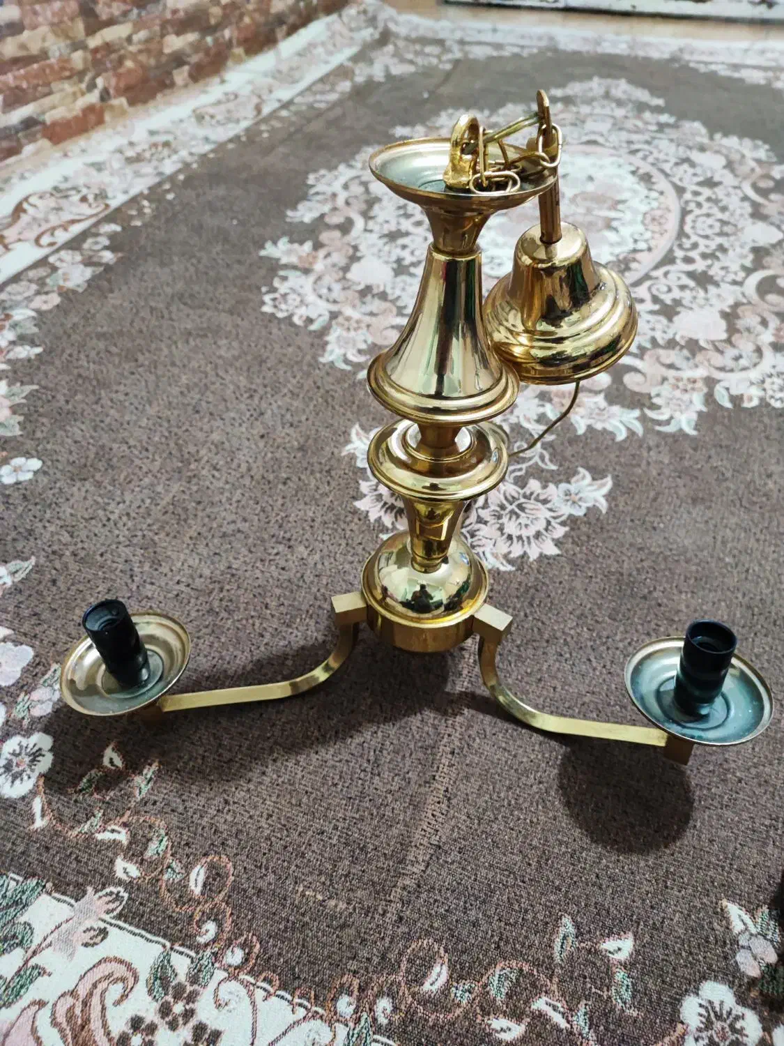 لوستر برنجی|لوستر و چراغ آویز|تهران, شمیران‌نو|دیوار