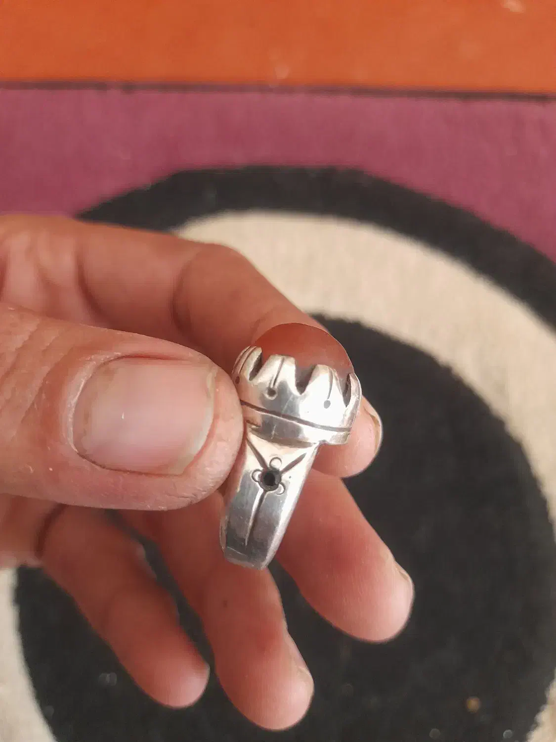 سلام انگشتر عقیق ساسانی|جواهرات|کارون, |دیوار