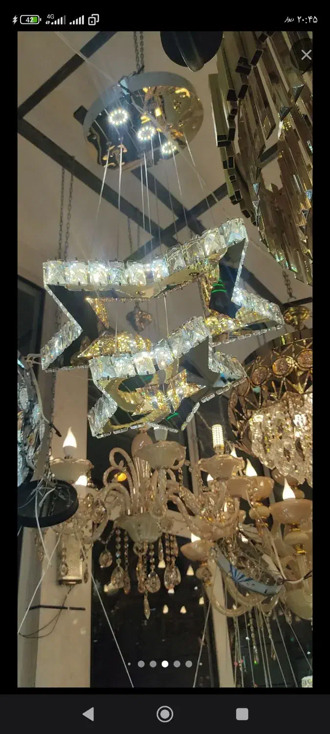 بیشترین تنوع لوستر های ال ای دی در اهر|لوستر و چراغ آویز|اهر, |دیوار