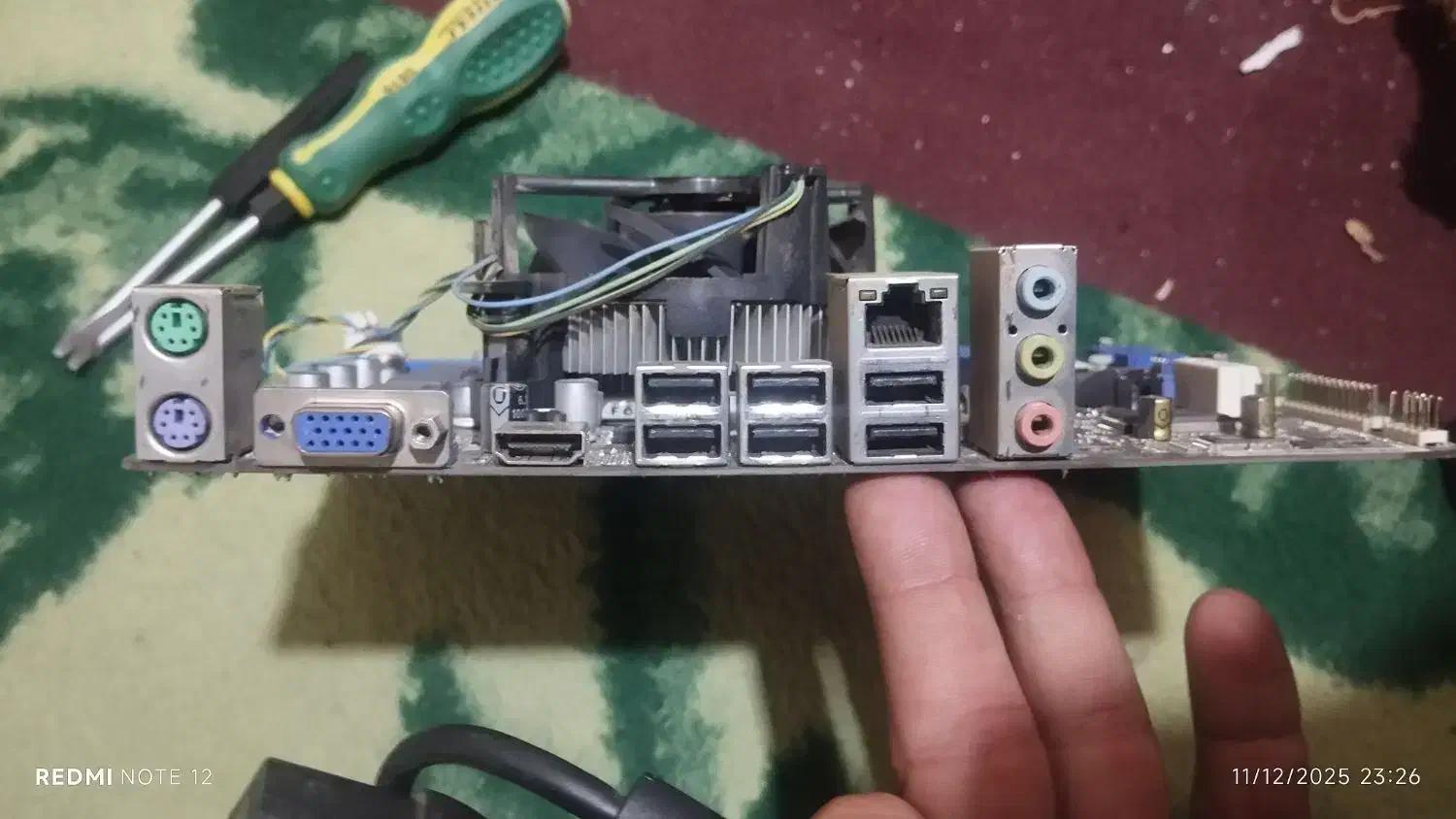 باندل مادربرد h61 با CPU و 4 گیگ رم و پاور|قطعات و لوازم جانبی رایانه|تهران, کوهک|دیوار