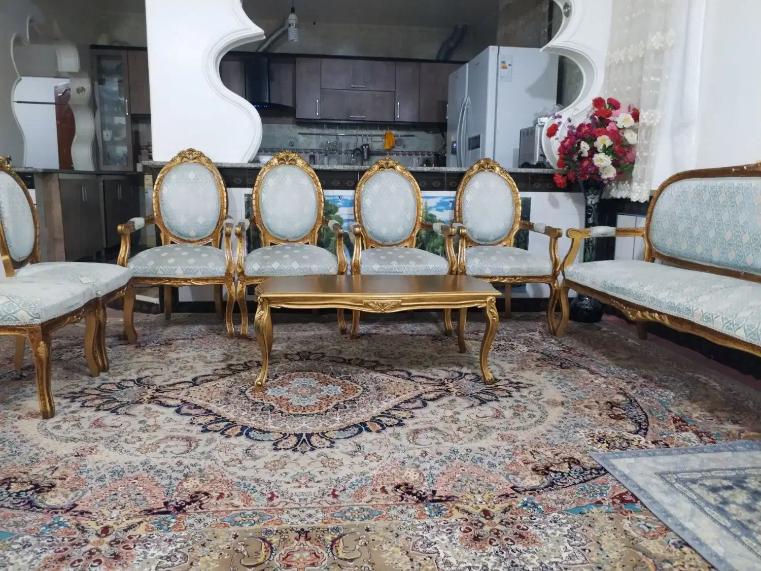 مبلمان سلطنتی|مبلمان خانگی و میز عسلی|زرین دشت (همدان), |دیوار