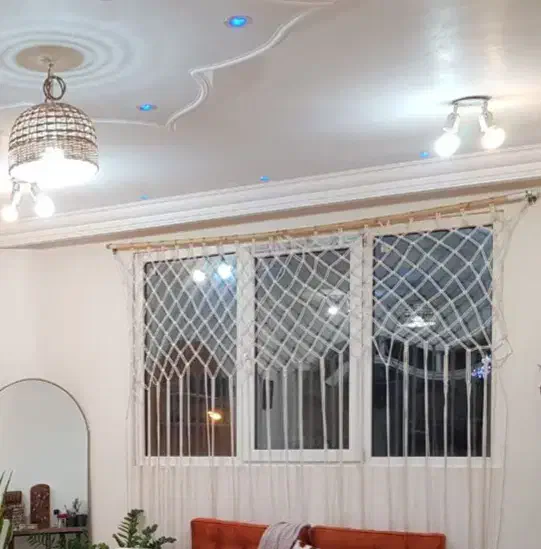 پرده مکرومه|پرده، رانر، رومیزی|قائن, |دیوار