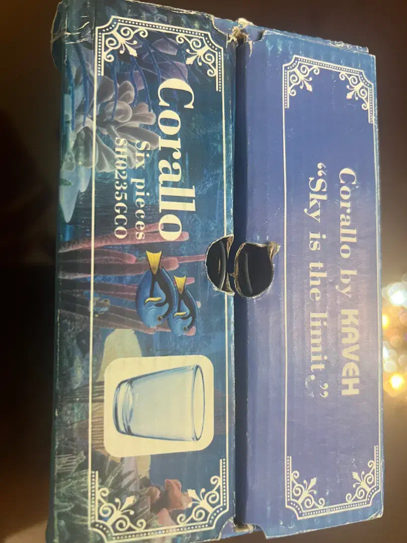 لیوان سایز مینی ابی corallo 6 Blue|ظروف سرو و پذیرایی|آستارا, |دیوار