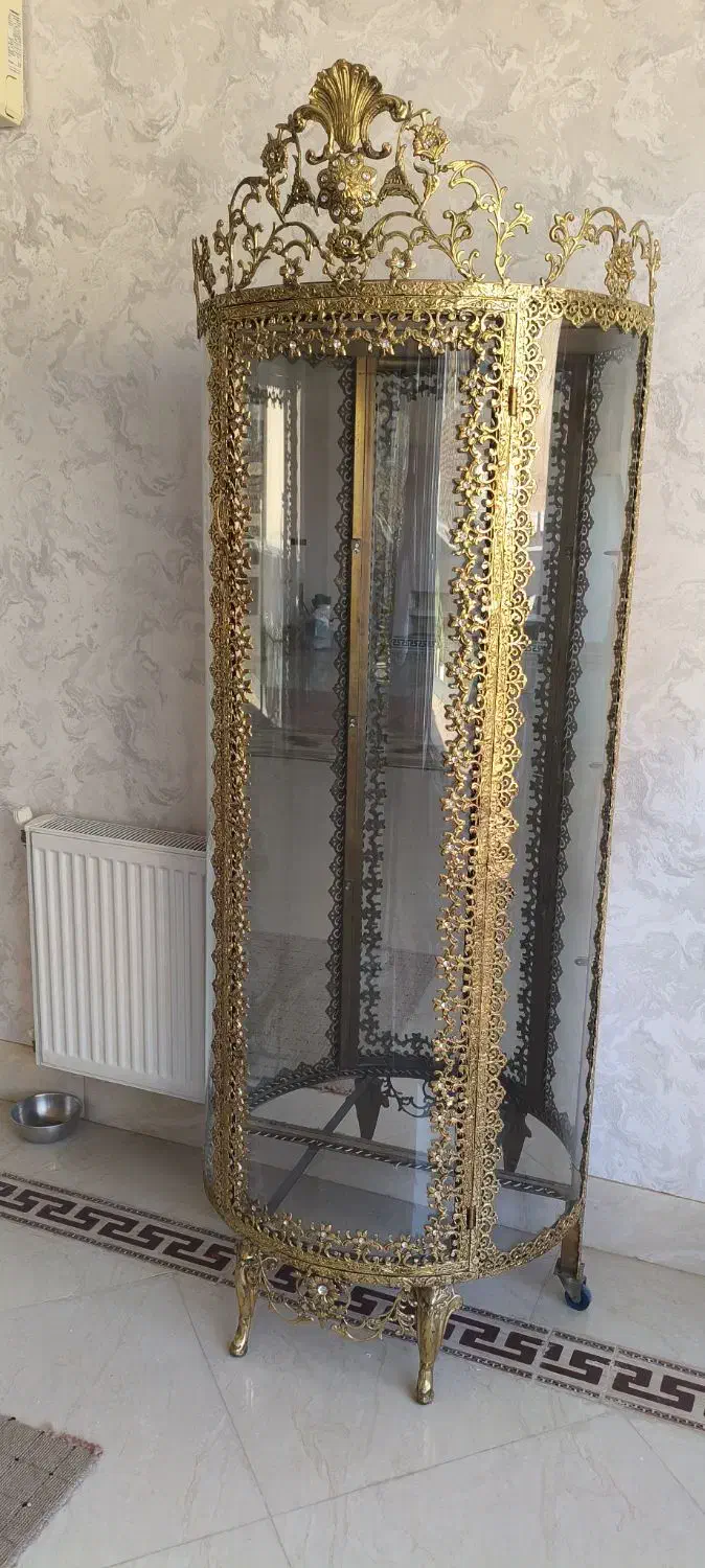 یک عدد بوفه بزرگ ۴طبقه برنزی|بوفه، ویترین، کنسول|ایلام, |دیوار