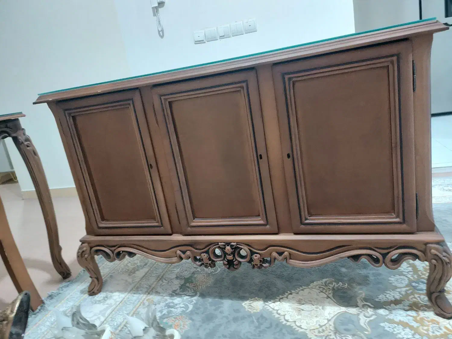 میز کنسول نو با چوب راش و سفارشی|بوفه، ویترین، کنسول|سهند, |دیوار