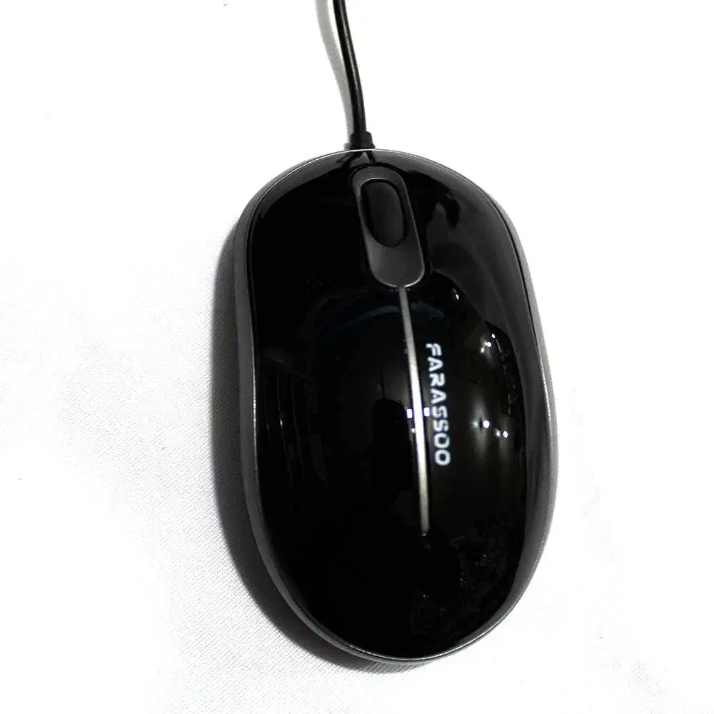 موس مدلFARASSOO رنگ‌ مشکی سیم دار|قطعات و لوازم جانبی رایانه|پلدختر, |دیوار