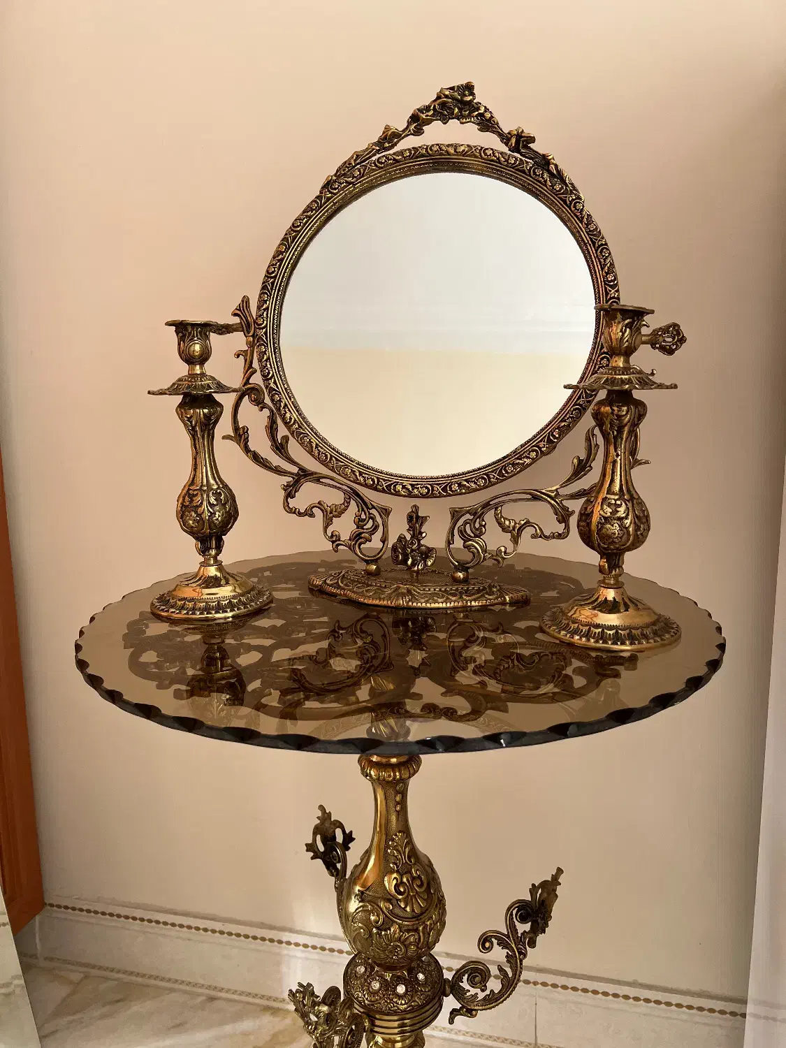 آینه شعمدان برنز|آینه|تهران, شهران شمالی|دیوار