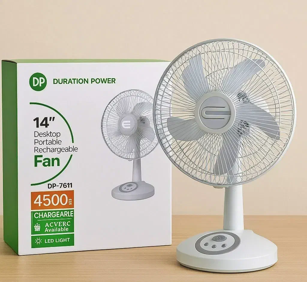 پنکه شارژی برقی دی پی مدل DP-7611 اصل ۶ ساعته|پنکه و تصفیه‌کنندهٔ هوا|چابهار, |دیوار