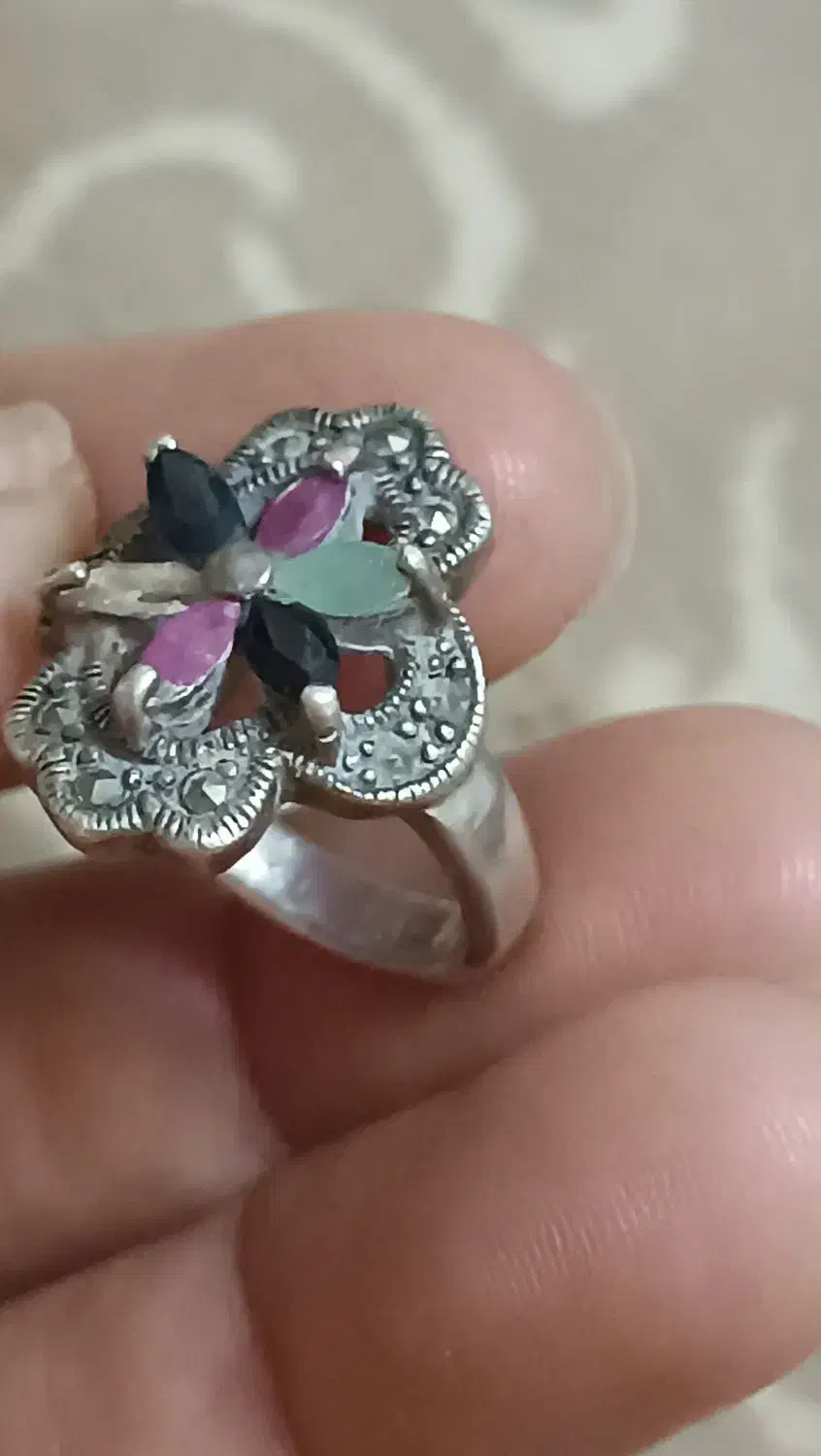 انگشتر نقره حدود۷گرم|جواهرات|بابل, |دیوار