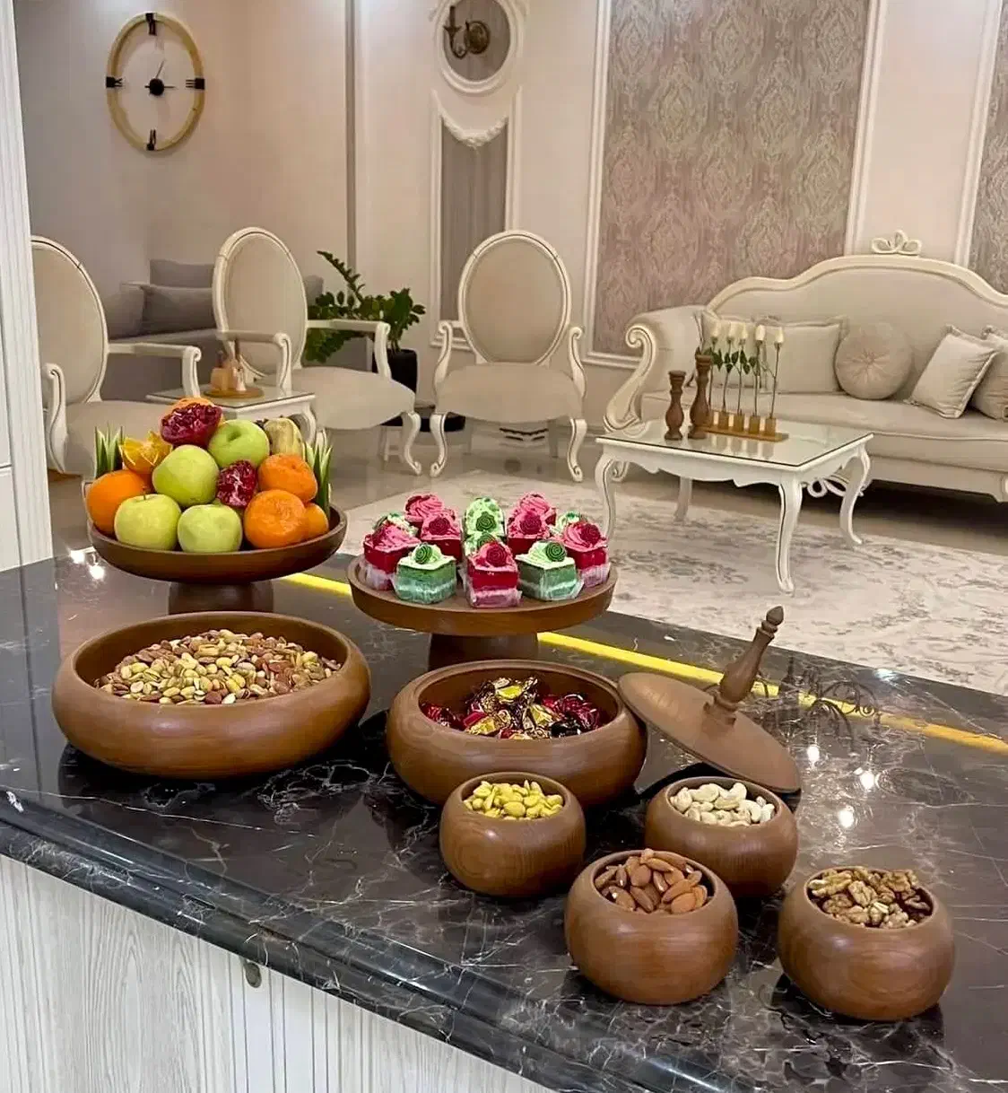 فروش ظروف چوبی|ظروف سرو و پذیرایی|خلخال, |دیوار