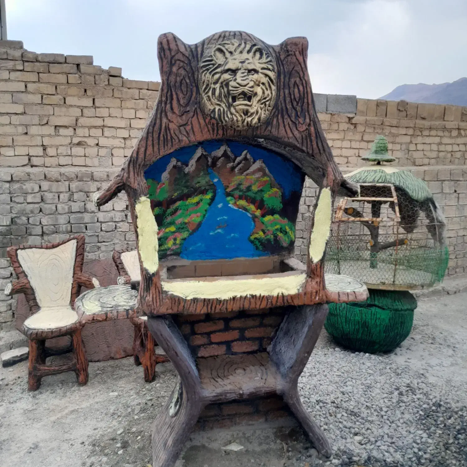 باربیکیو ذغالی سیمانی|اجاق گاز و لوازم برقی پختوپز|گلپایگان, |دیوار