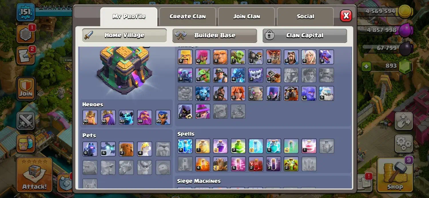 اکانت کلش / clash of clans|کنسول، بازی ویدئویی و آنلاین|تهران, پونک|دیوار