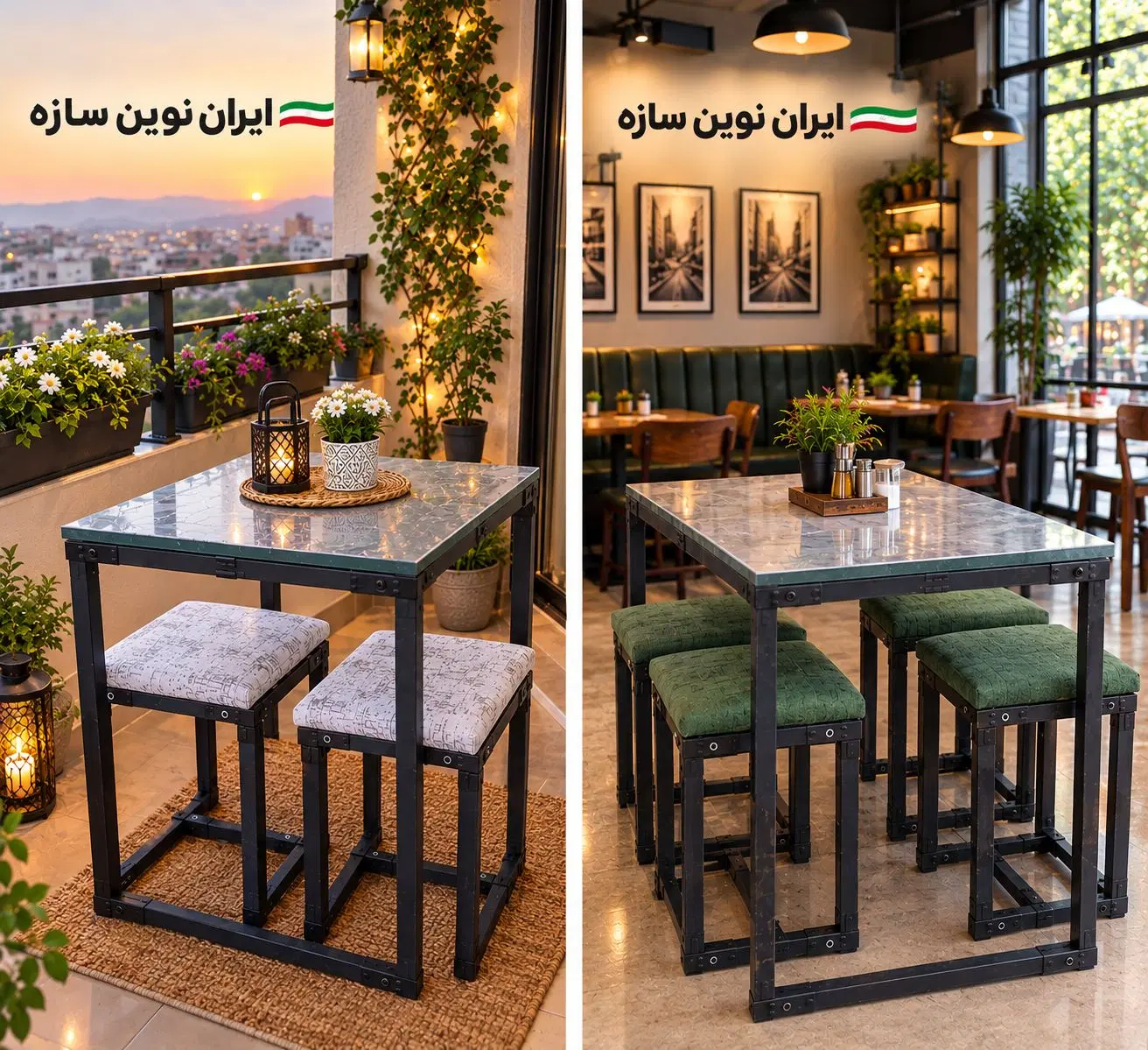 میز صندلی اقتصادی ۲ و ۴ نفره میز ناهارخوری کف قیمت|میز و صندلی غذاخوری|مشهد, نوید|دیوار