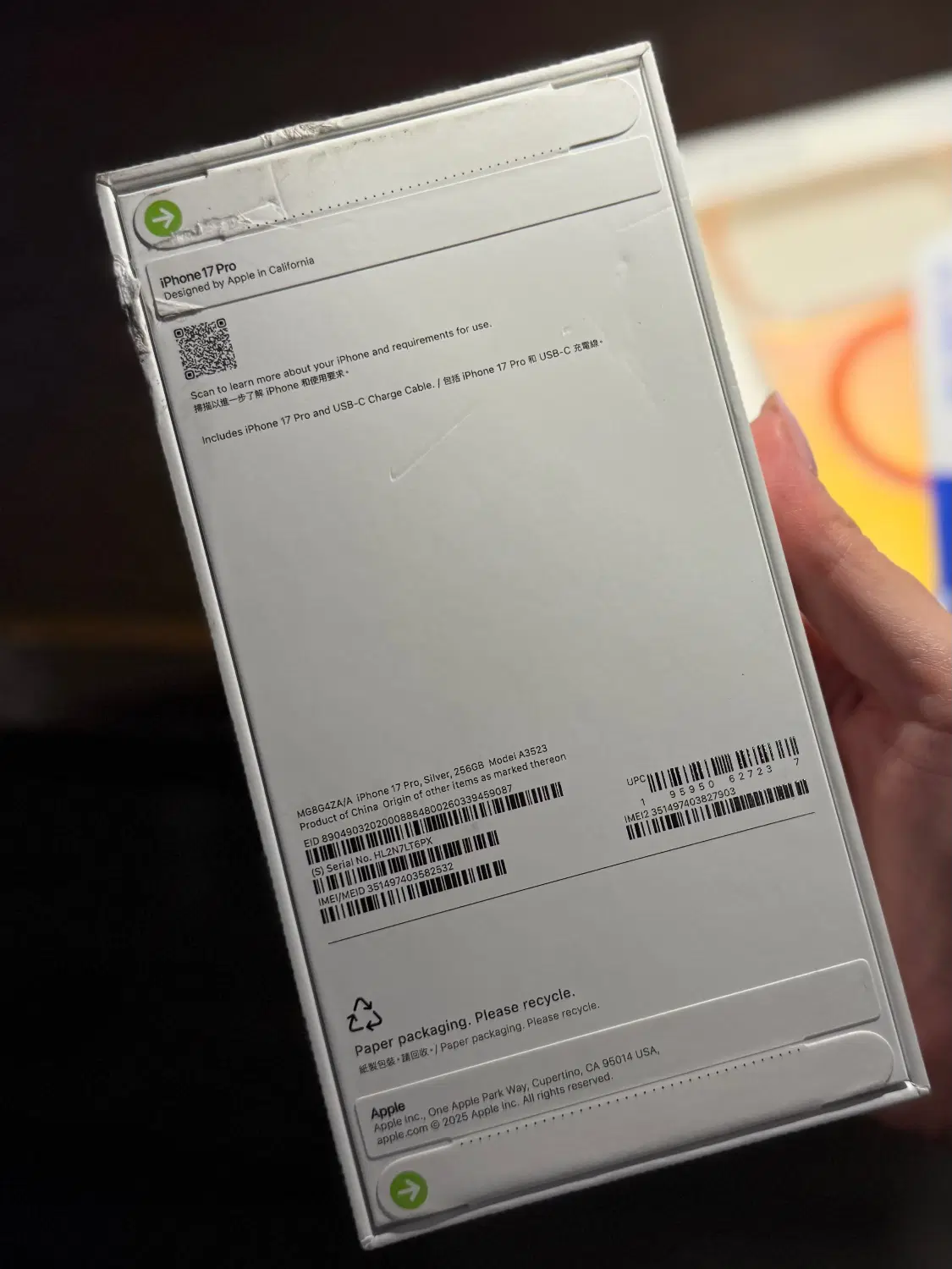 (آکبند) iphone 17 pro 256 zaa|موبایل|اردبیل, |دیوار