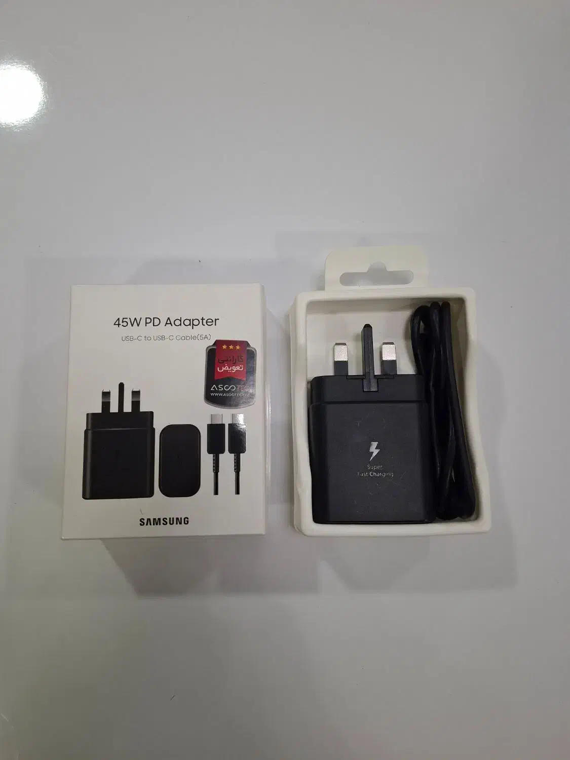 شارژر ۴۵ وات سامسونگ|لوازم جانبی موبایل و تبلت|اهواز, ۳۰ متری|دیوار
