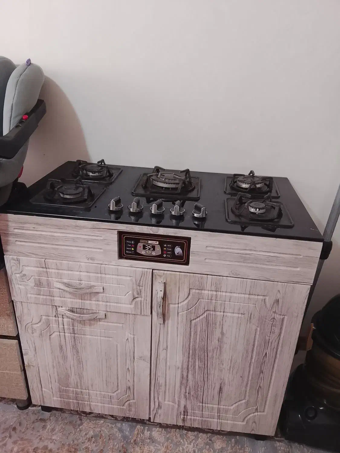 اجاق گاز پنج شعله کابینتی در حد نو|اجاق گاز و لوازم برقی پخت‌وپز|پردیس, فاز ۵|دیوار