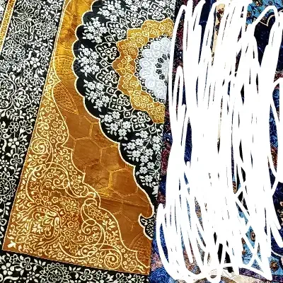 پتو فرش زرد نو بدون استفاده|فرش|ایذه, |دیوار