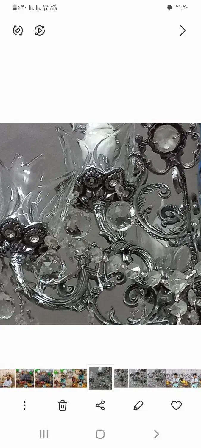 لوستر برنزی سنگین|لوستر و چراغ آویز|تبریز, |دیوار