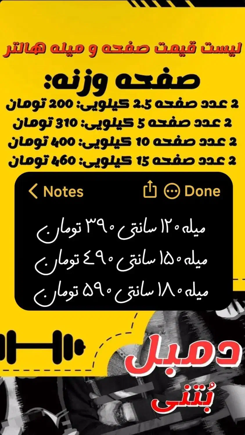 دمبل بتنی نشکن پلیمری قیمت یک پنجم آهنی|تجهیزات ورزشی|بابلسر, |دیوار