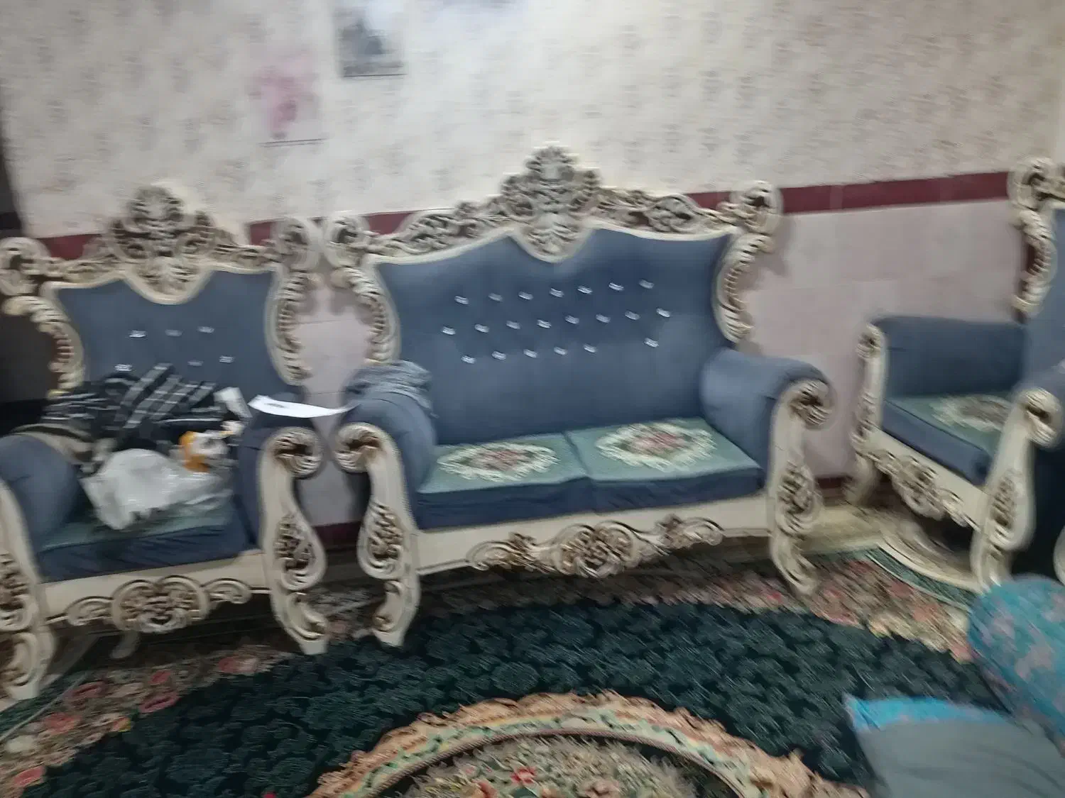 یک دست مبل 7نفره|مبلمان خانگی و میز عسلی|ماهان, |دیوار