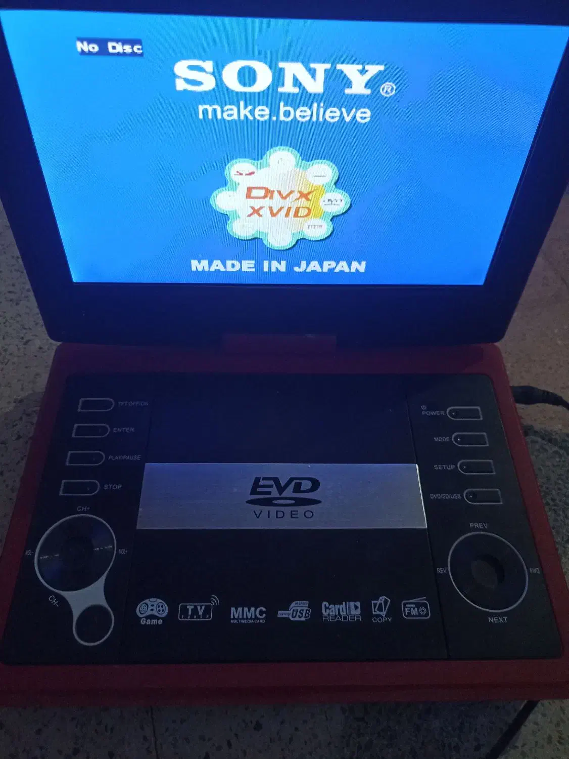 دی وی دی پرتابل 10 ایچی سونی dvd|پخش‌کننده DVD و ویدیو|جهرم, |دیوار