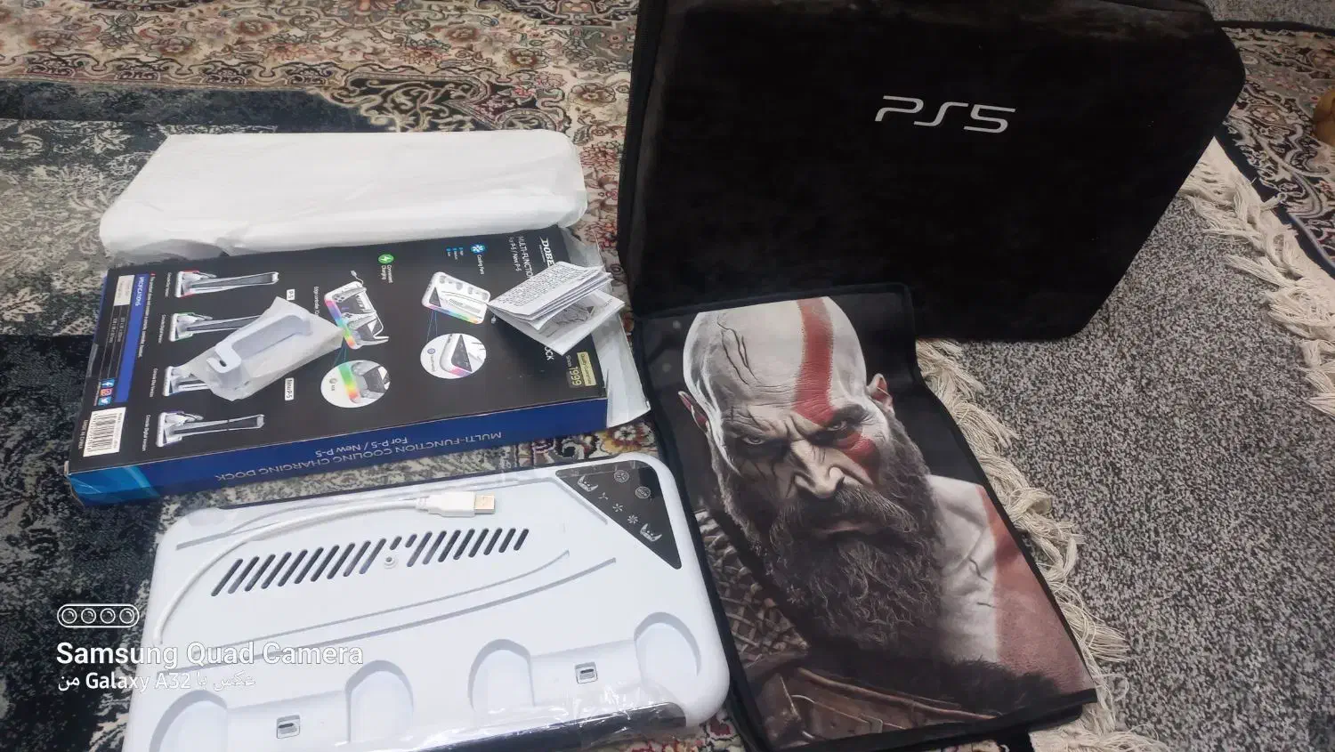 کیف وپایه شارژ فن دار پی اس فایو|کنسول، بازی ویدئویی و آنلاین|اندیمشک, |دیوار