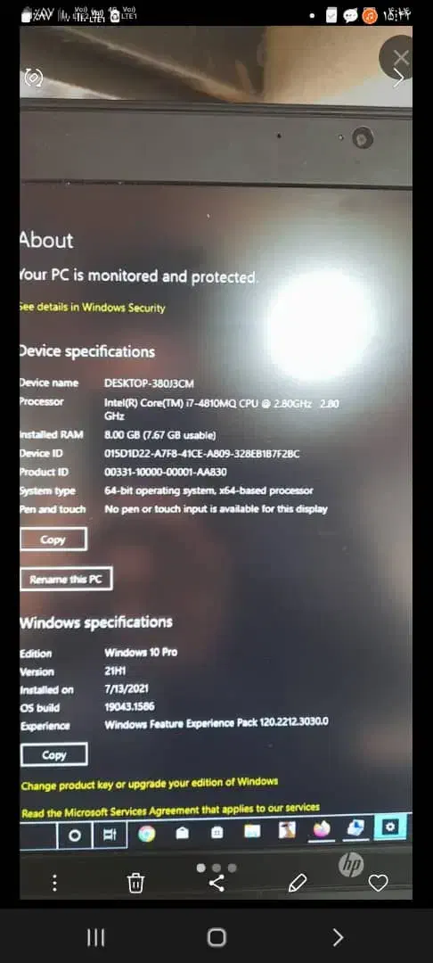لبتاب اچ پی درحد نو سالم|رایانه همراه|تهران, خانی آباد نو شمالی|دیوار