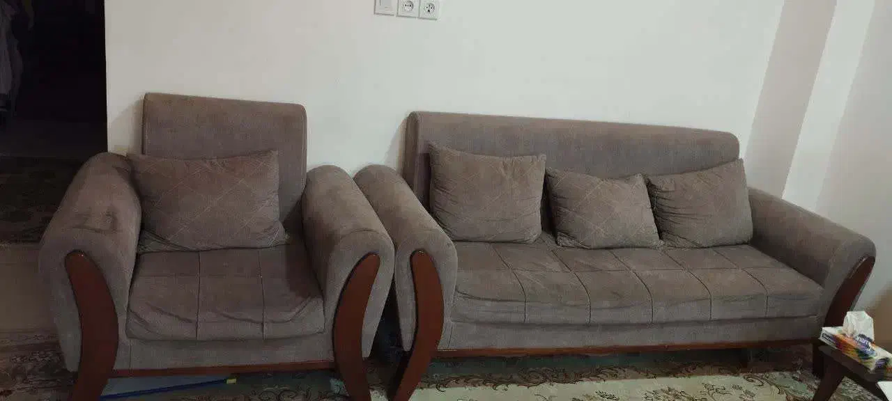 مبل راحتی 7نفره، 3سال کار کرد|مبلمان خانگی و میز عسلی|گالیکش, |دیوار