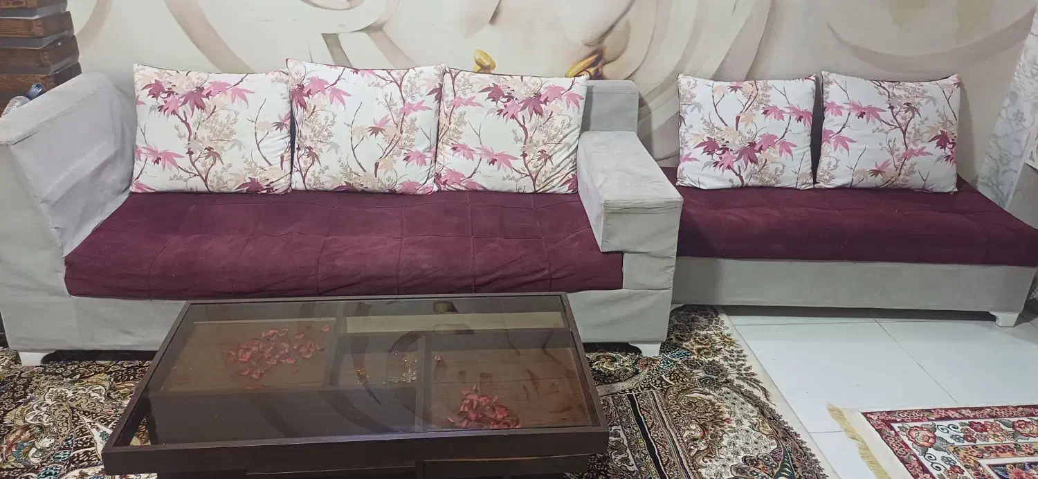 مبل ۷ نفره با میز|مبلمان خانگی و میز عسلی|شاندیز, |دیوار