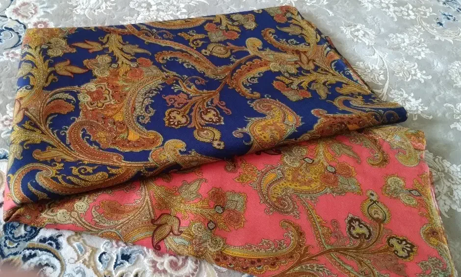 پشتیندی پشمینه ی اصل|پرده، رانر، رومیزی|مهاباد (آذربایجان غربی), |دیوار