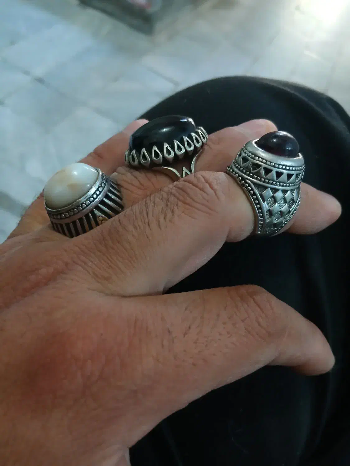 ۳تاانگشترباهم . فاخر|بدلیجات|قزوین, |دیوار