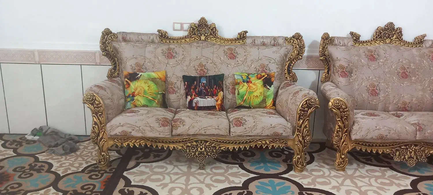 یک دست مبل کار کرده سالم بدون شکستگی|مبلمان خانگی و میز عسلی|بندر ماهشهر, |دیوار