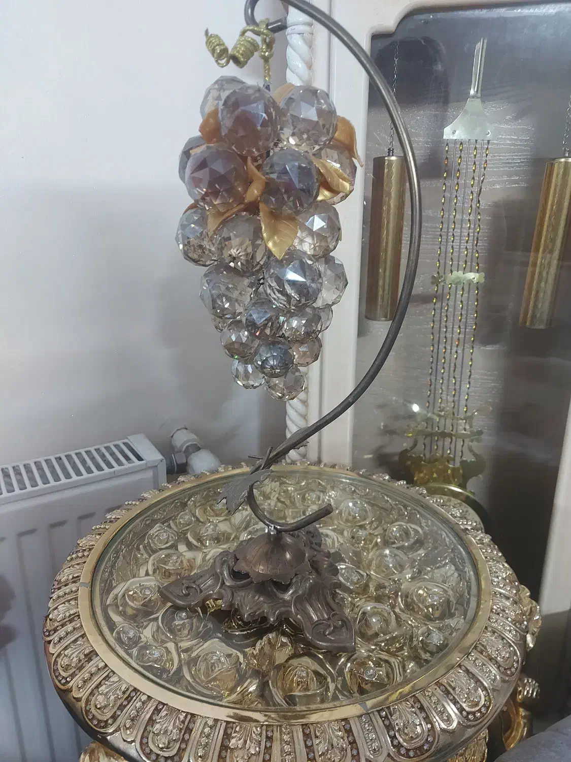 انگور دکوری کریستال و برنج|مجسمه، تندیس، ماکت|پیشوا, |دیوار