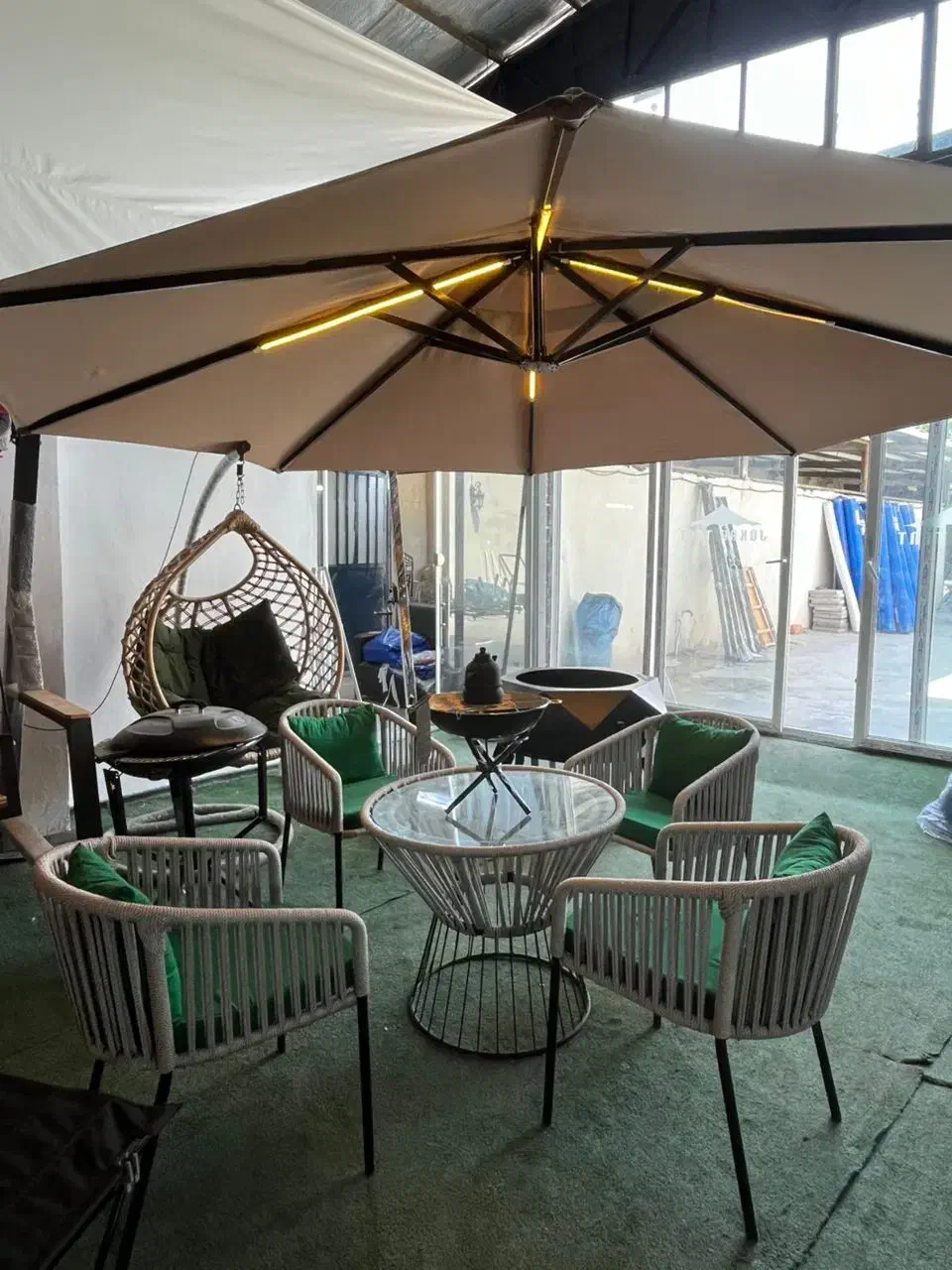 چتر روف گاردن سایبان باغی پایه بلوک بتنی|کوهنوردی و کمپینگ|تهران, تهرانسر شرقی|دیوار