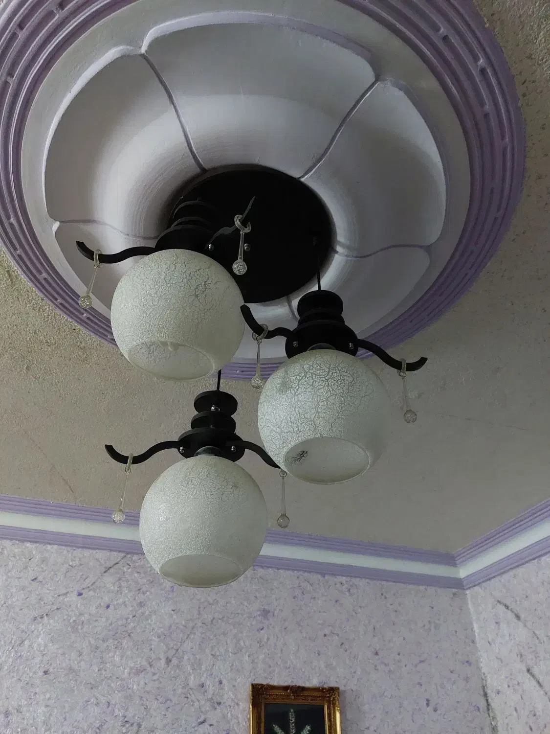 لوستر حبابدار شیشه ای برجسته|لوستر و چراغ آویز|تهران, دکتر هوشیار|دیوار