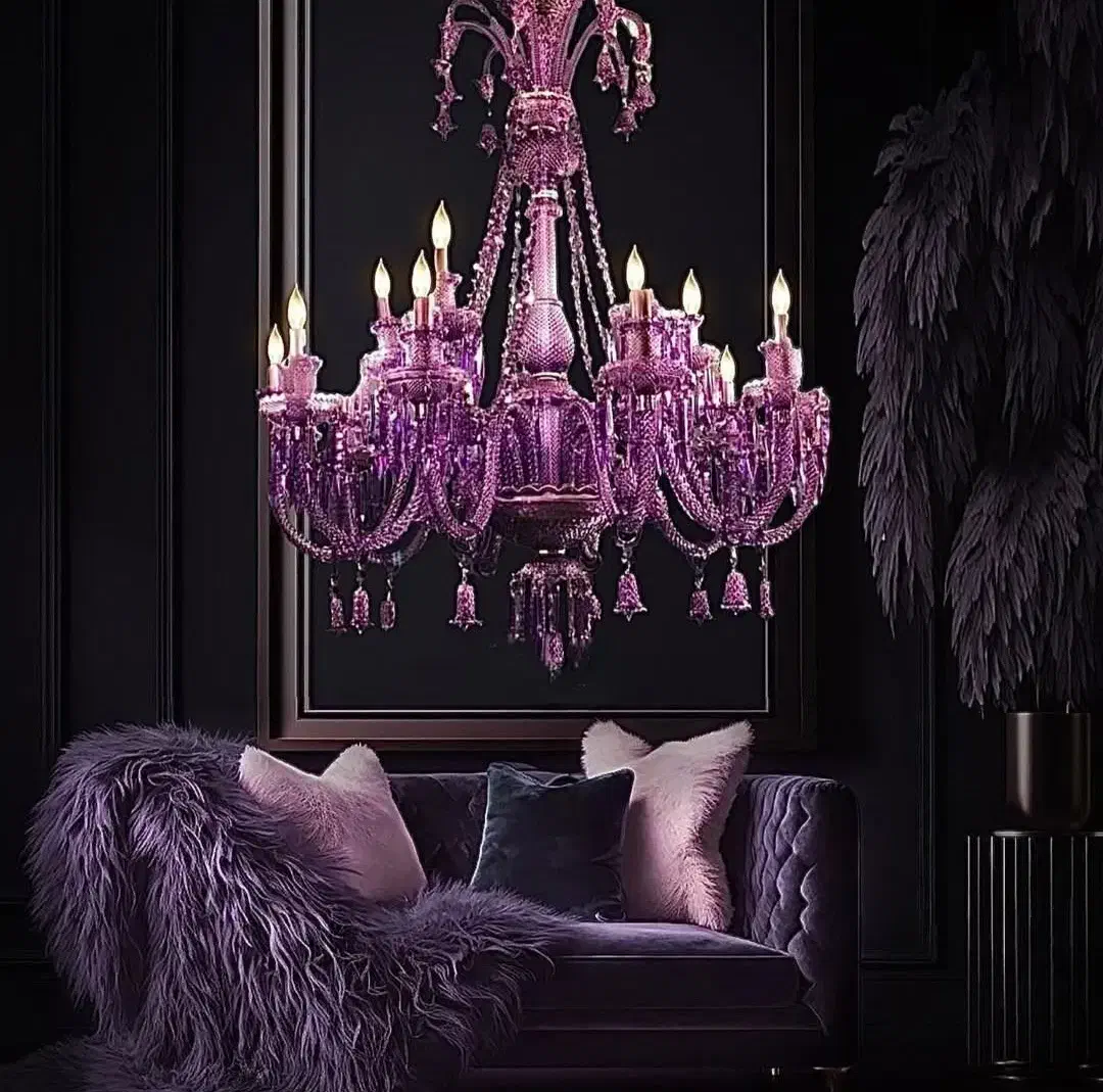 لوستر باکارات تمام کریستال وارداتی|لوستر و چراغ آویز|تبریز, |دیوار