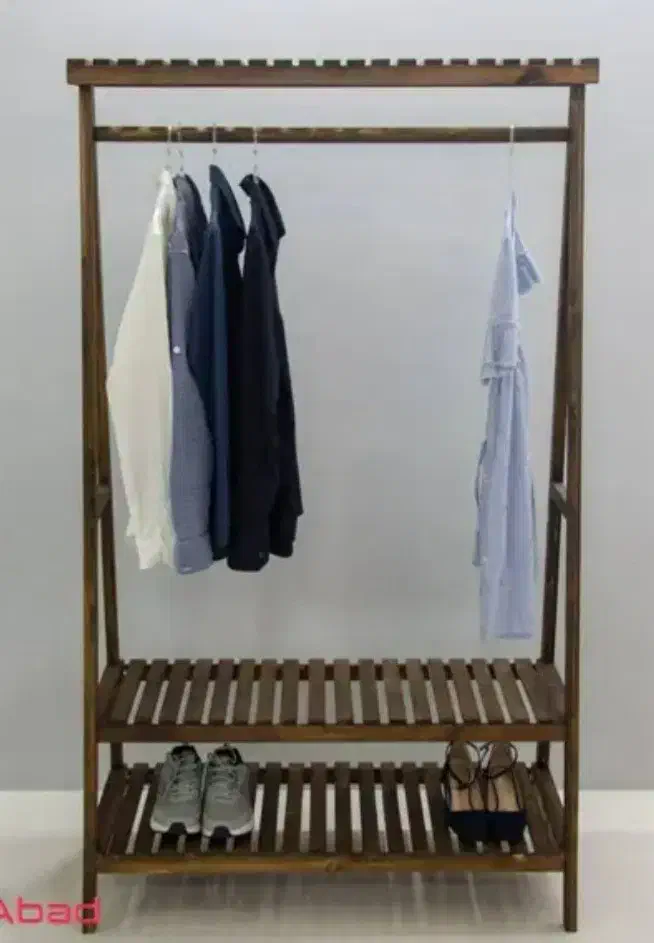 رگال چوبی لباس|جاکفشی، کمد، دراور|آبیک, |دیوار