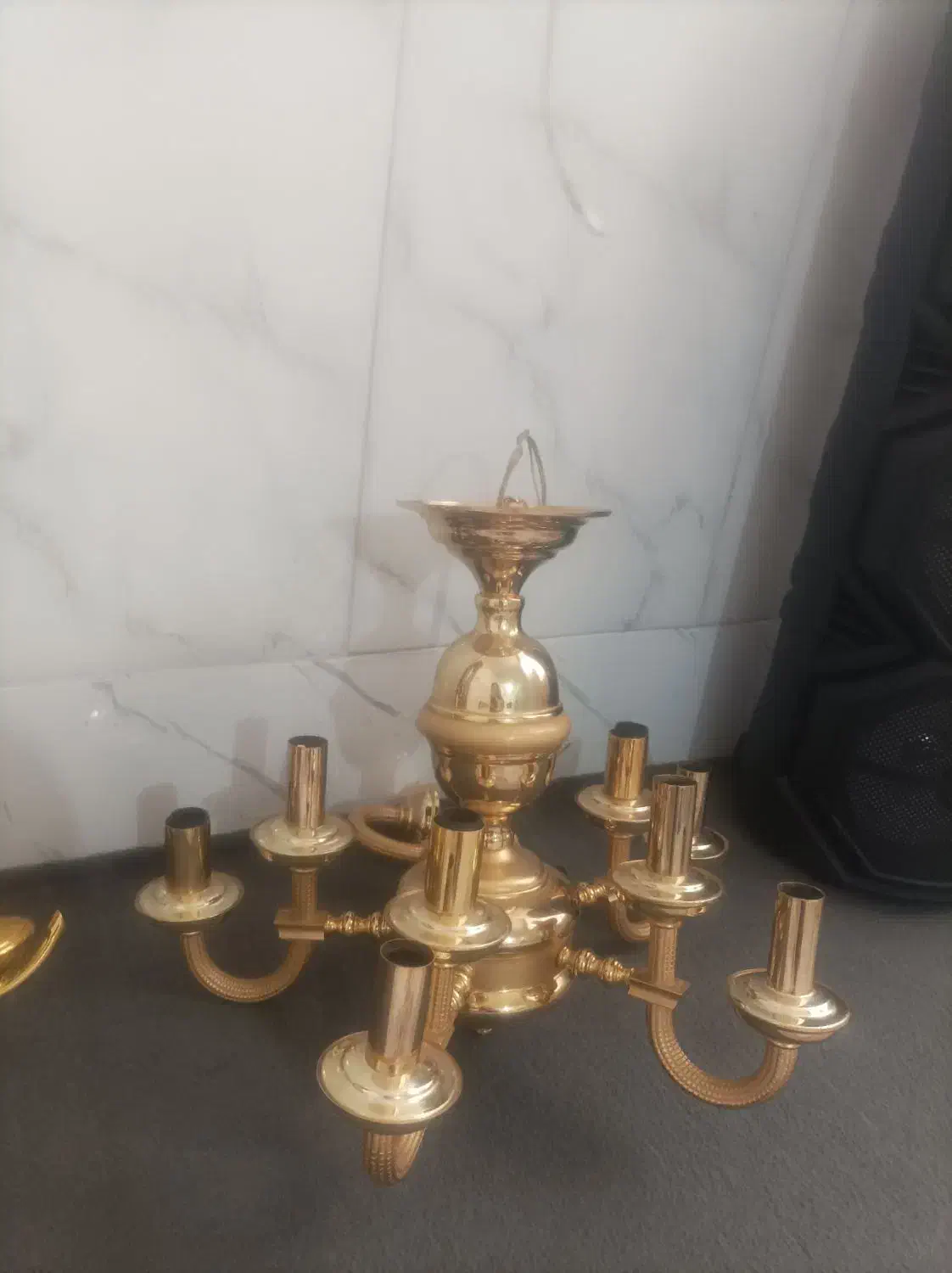 لوستر|لوستر و چراغ آویز|قم, نیروگاه|دیوار