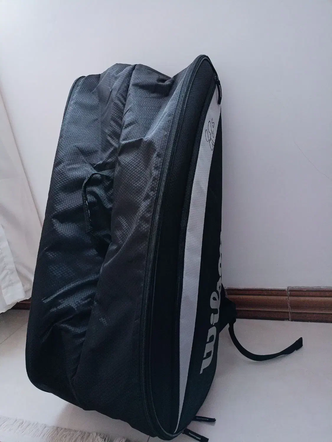 ساک تنیس ویلسون فدرر مدل ۱۲ راکته|تجهیزات ورزشی|گلوگاه بابل (گلیا), |دیوار