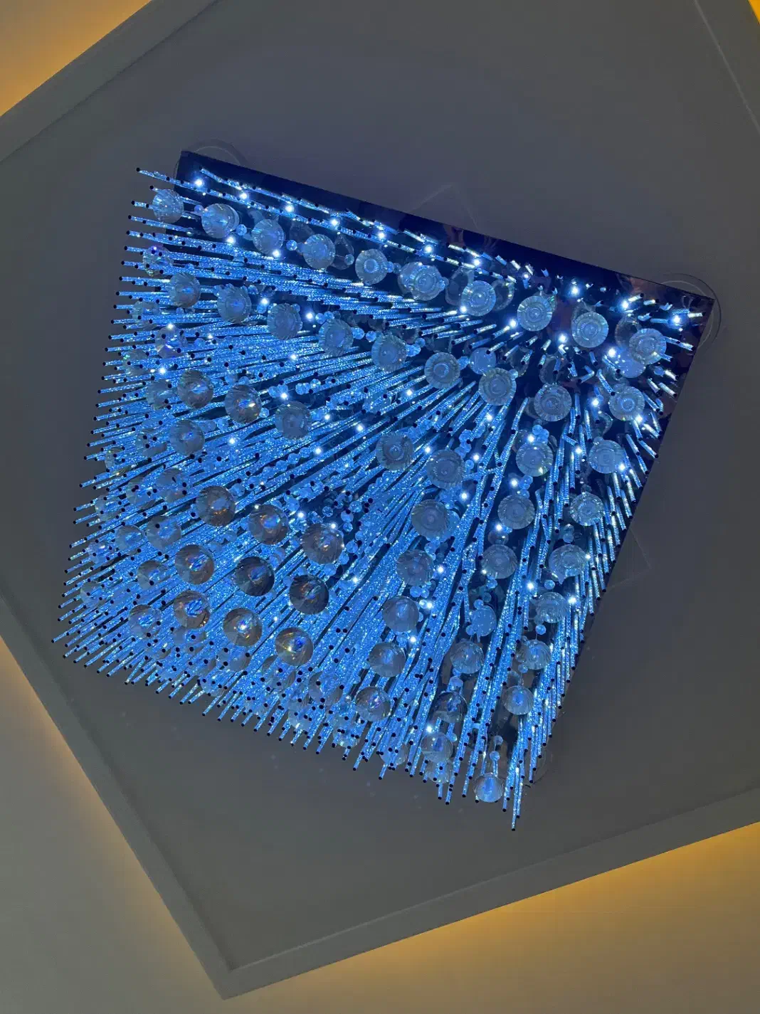 لوستر ۲۴لامپه تمام کریستال شیشه ای  ۳حالته|لوستر و چراغ آویز|تهران, مهران|دیوار