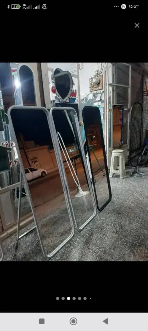 اینه قدی ،دایره،،گنبدی،فلزی چوب|آینه|خرم‌آباد, |دیوار