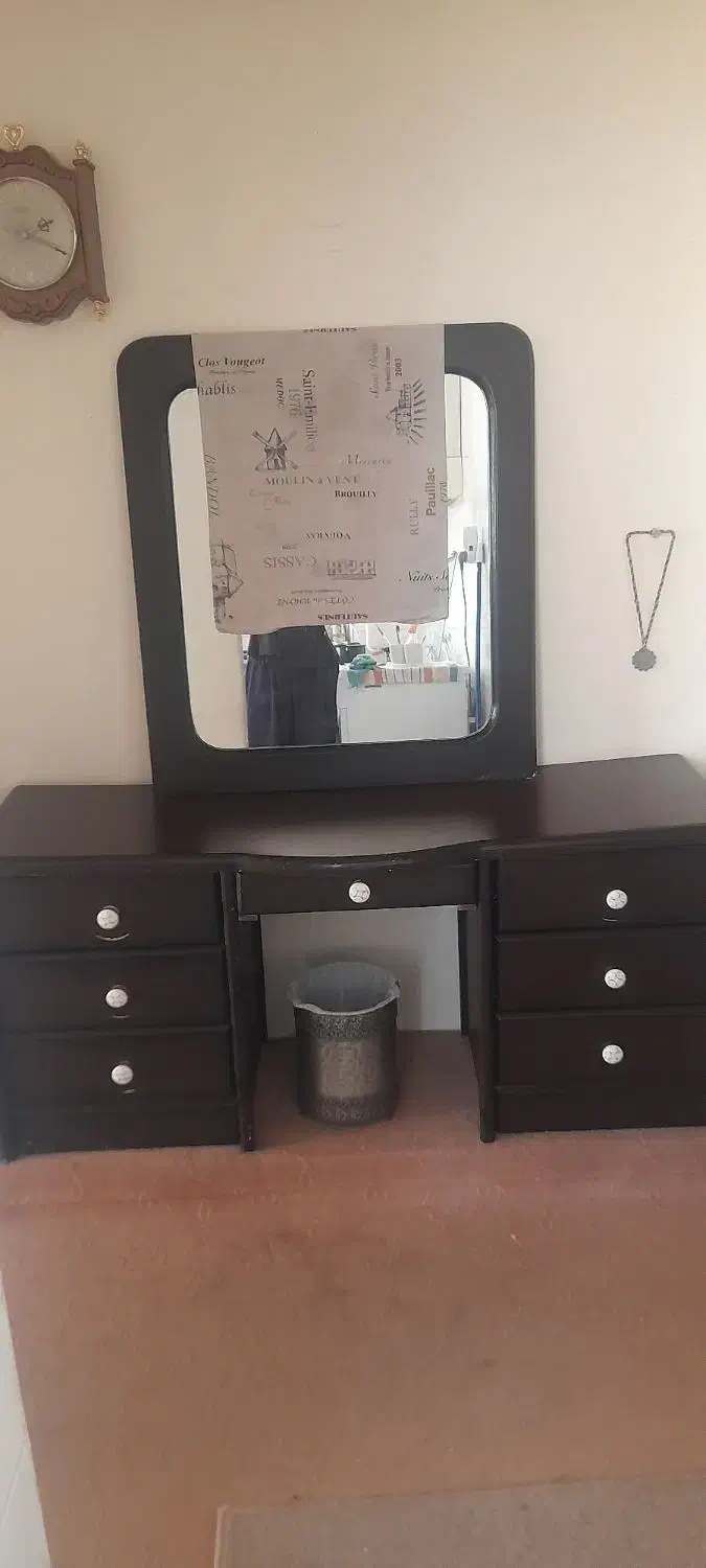 آینه درآور با صندلی|جاکفشی، کمد، دراور|بیرجند, |دیوار