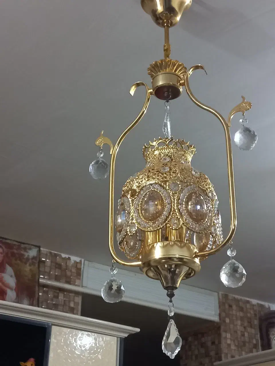 لوستر فانوسی زیبا و چرخشی|لوستر و چراغ آویز|دزفول, |دیوار