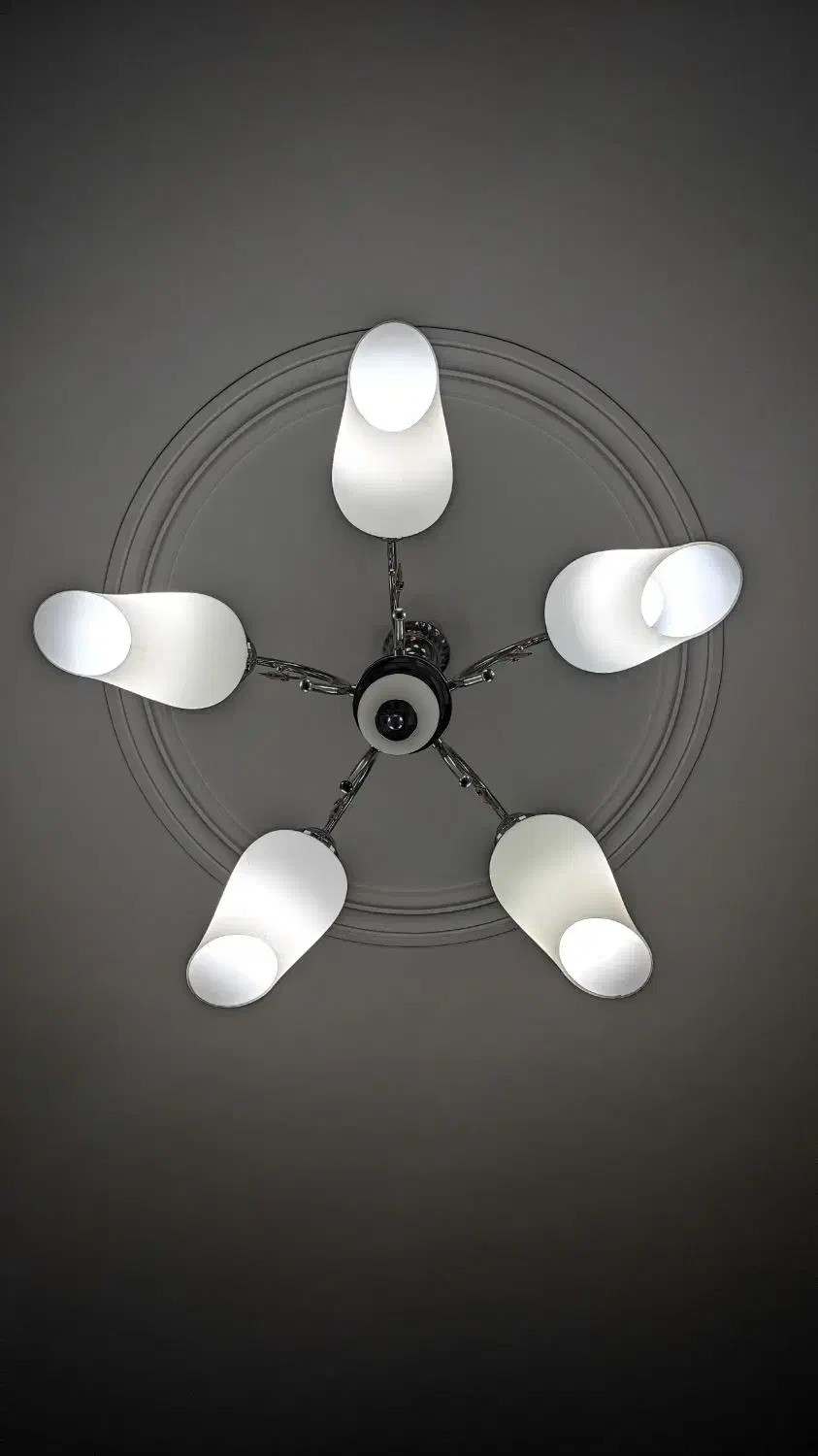 لوستر پنج شعله|لوستر و چراغ آویز|کرمان, |دیوار